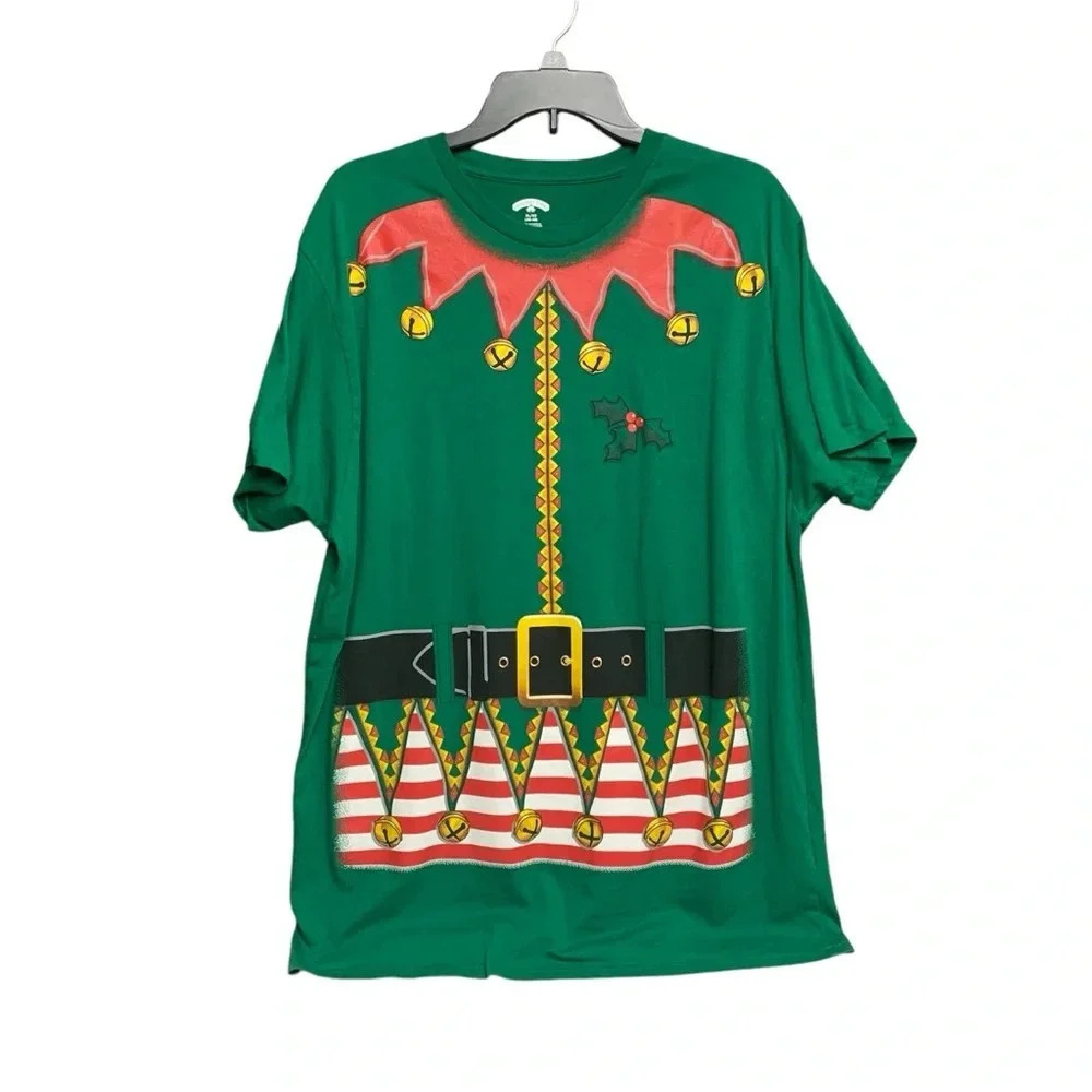 Holiday Time mens Christmas elf shirt size XL (46-48) in great condition